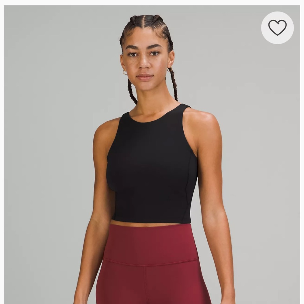 Lululemon Align Ribbed High-Neck Tank Top - Size 10 Black